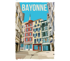 CB98 - Lot de 5 Cabas Bayonne Rue Argenterie